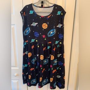 Space Themed Skater Style Dress